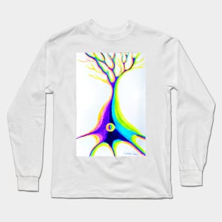 colorful pyramidal neuron Long Sleeve T-Shirt